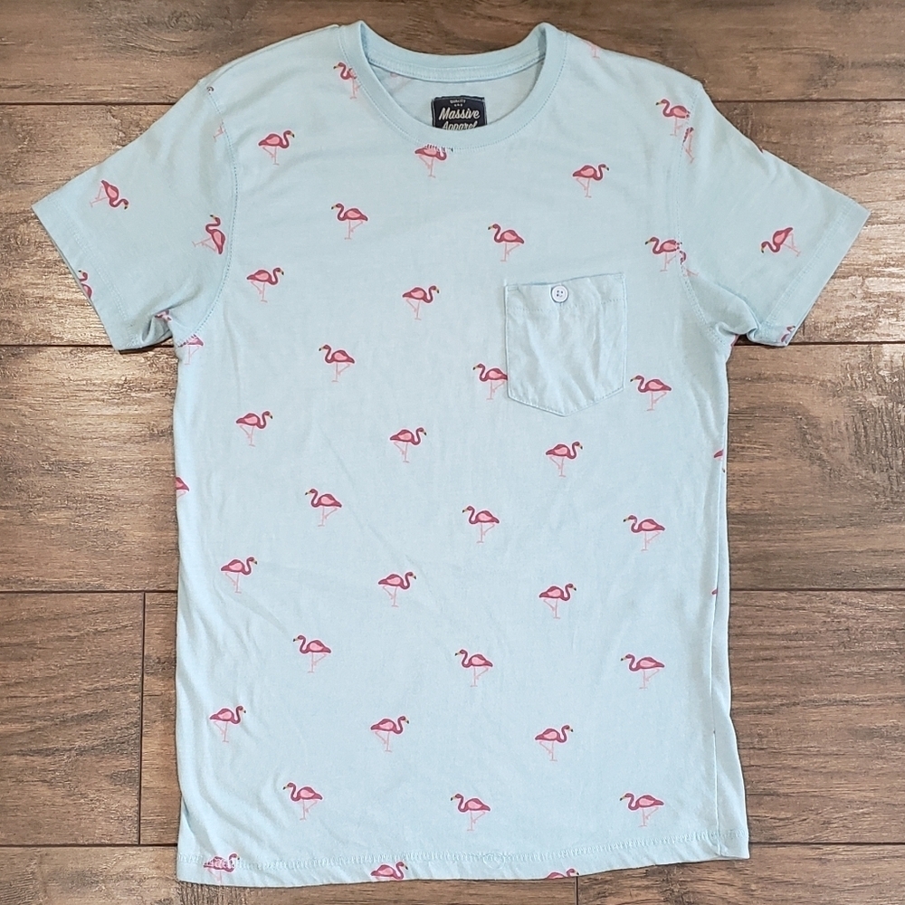MASSIVE APPAREL Men's Flamingo Shirt Size Small